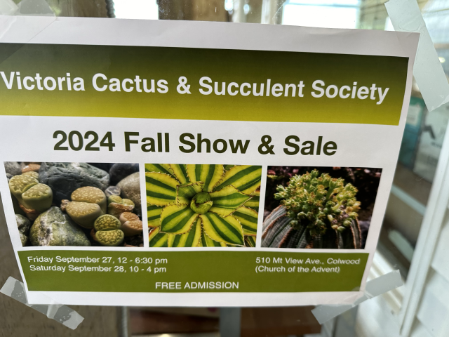 Succulent and Cactus Show Poster